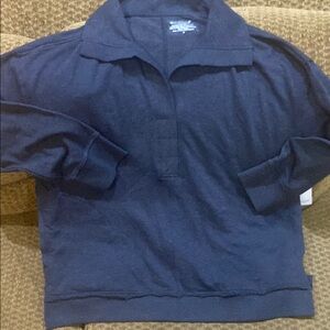 Westbound Classic Navy Long Sleeve Sweater